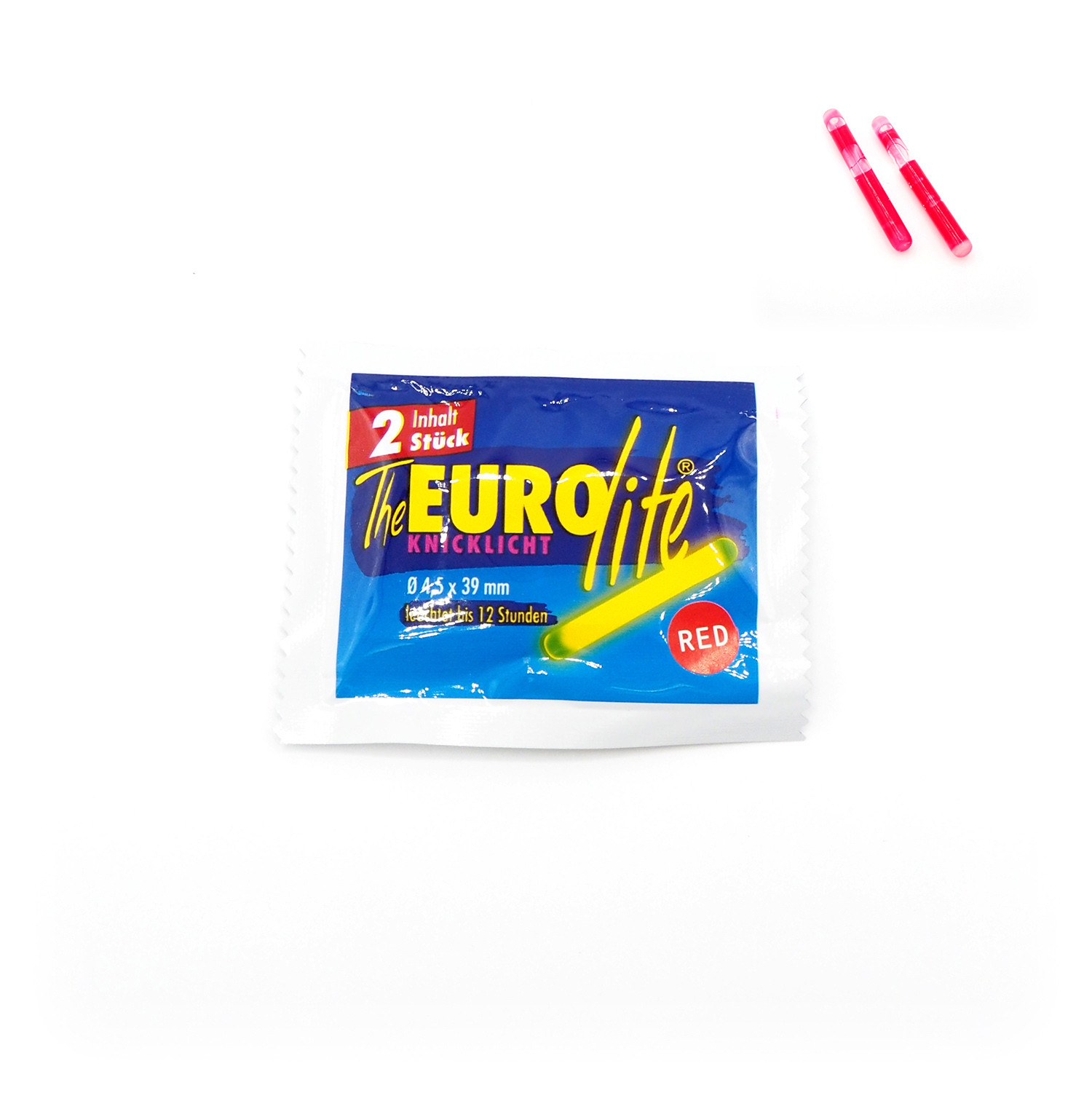 Eurolite Knicklicht 2er Packung Rot 4,5mm Angeln Fishing