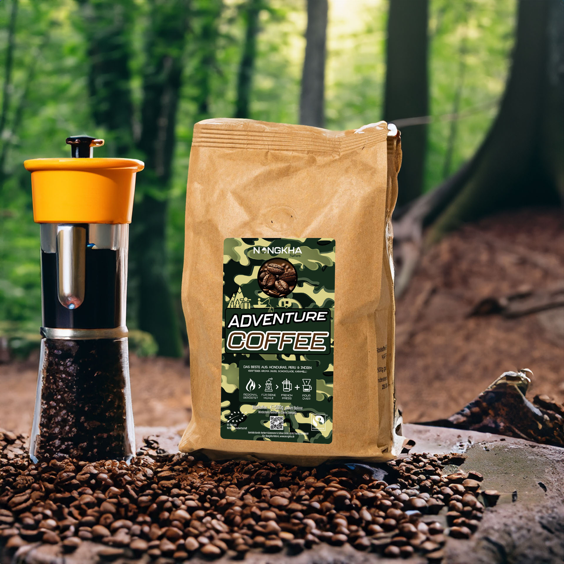 Nongkha Nature Adventure Coffee Kaffee Camping Outdoor Bohne