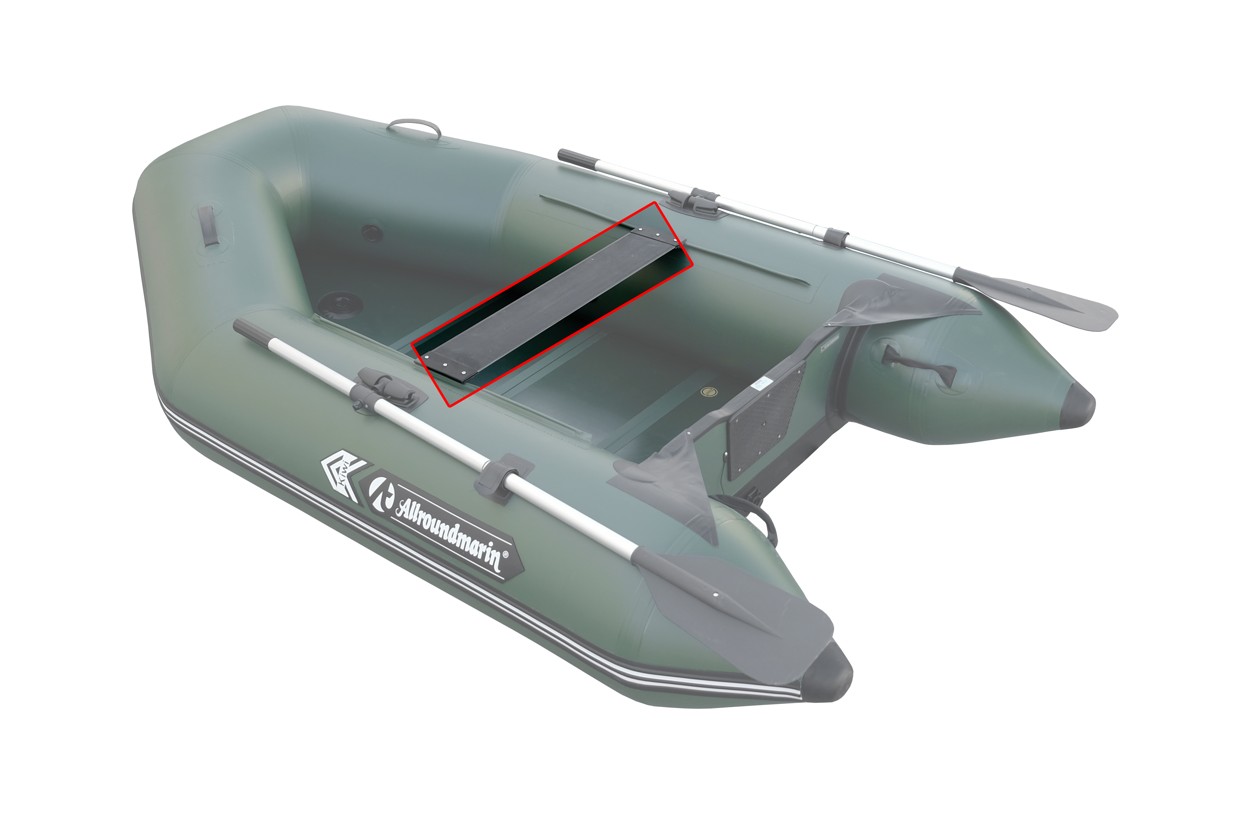 Allroundmarin Kiwi 260 Carbon Sitzbrett Schwarz Schlauchboot