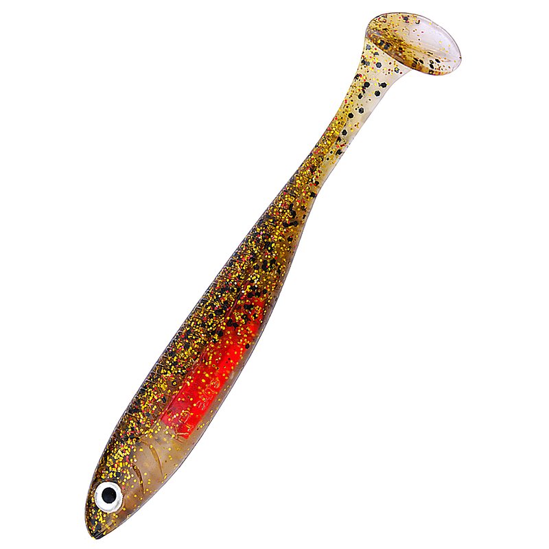 K.P Baits Flash Shad 4,5" Braun Rot Angel Garage