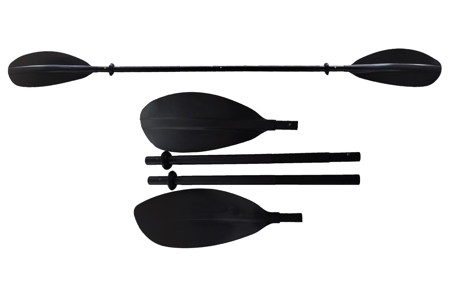 Doppel Paddel Aluminium 4 fach zerlegbar 220cm Allroundmarin