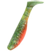 Kopyto 3" Glitter Green - 7,5cm 10 Stück Gummifisch