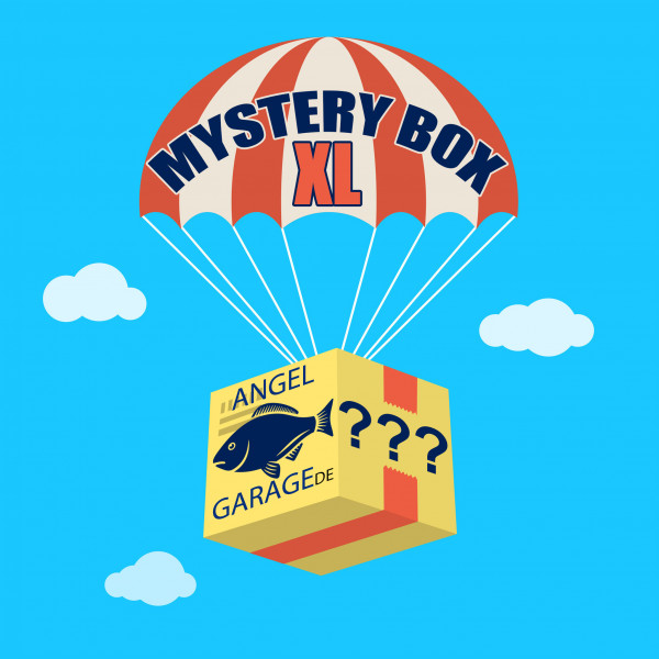 AngelGarageDE Mystery Box Überraschungsbox Zubehör Angelbedarf XL Raubfisch