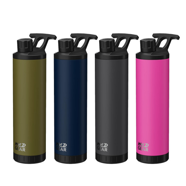 Wyld Gear Mag Bottle Trinkflasche Edelstahl 710ml 24OZ versch. Farben green navy blue black pink