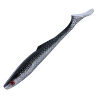Gummifisch Shad Hecht XXL Swimbait 9" 22,5 cm Black Ghost